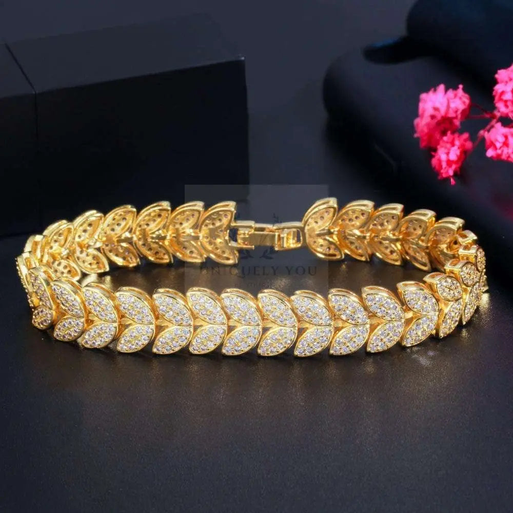 Leaf Link Chain Bracelet - Uniquely You Online