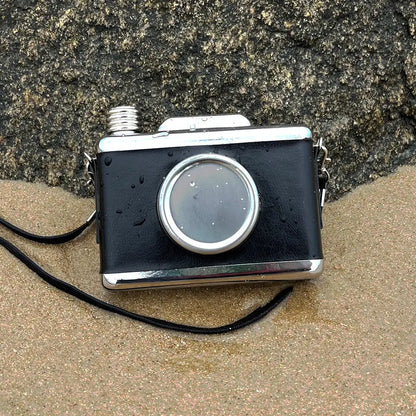 Leather Camera Hip Flask