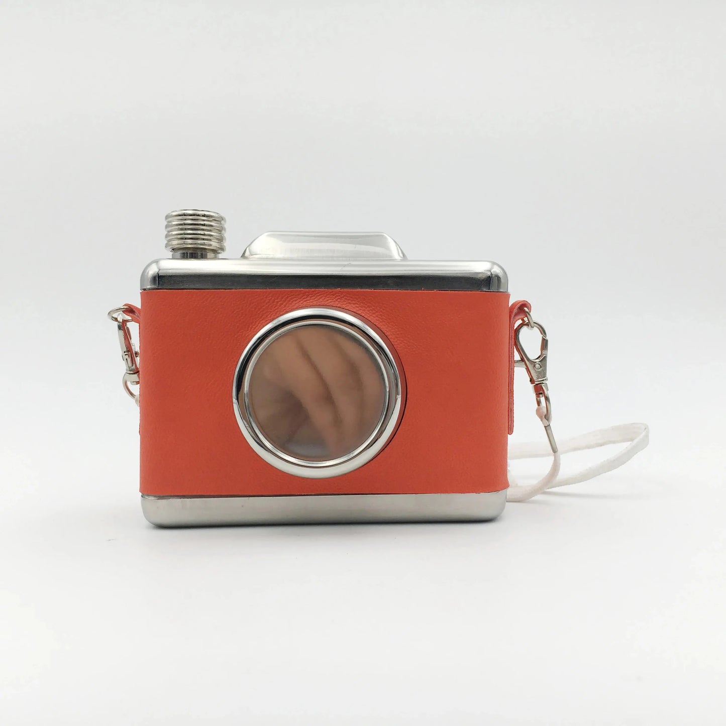 Leather Camera Hip Flask