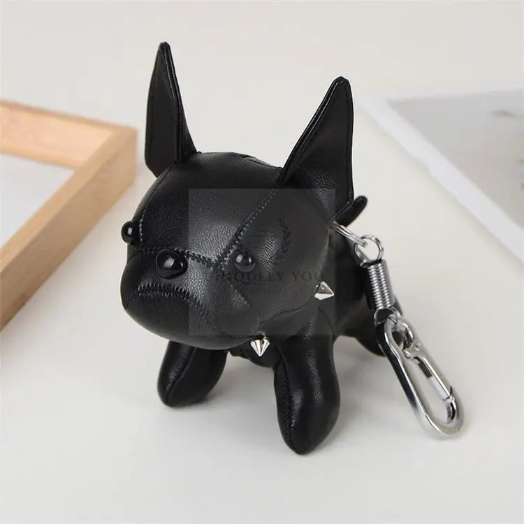 Leather French Bulldog Bag Charm - Uniquely You Online