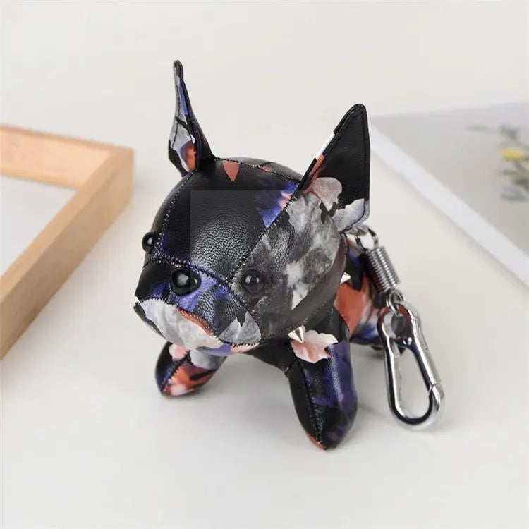 Leather French Bulldog Bag Charm - Uniquely You Online