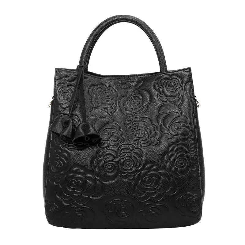 Leather Rose Tote Bag - Uniquely You Online