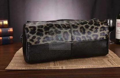 Leopard Print Soft Leather Handbag - Uniquely You Online