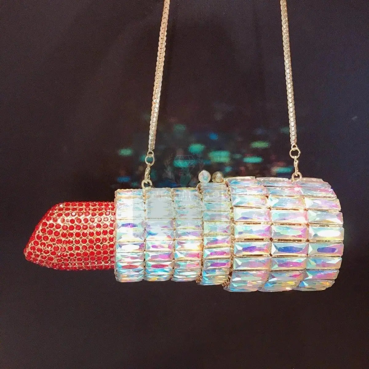 Lipstick Crystal Clutch - Uniquely You Online