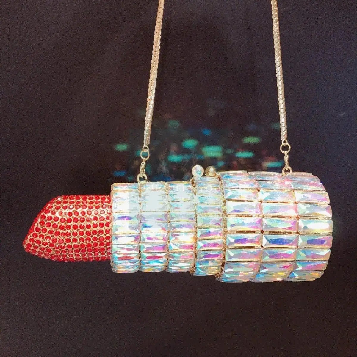 Lipstick Crystal Clutch - Uniquely You Online