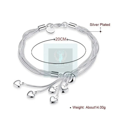 Love Heart Charm Bracelets - Uniquely You Online