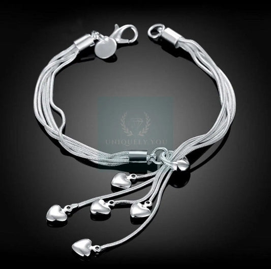 Love Heart Charm Bracelets - Uniquely You Online