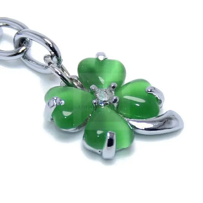 Lucky Four Leaf Clover Bag Charm - Uniquely You Online