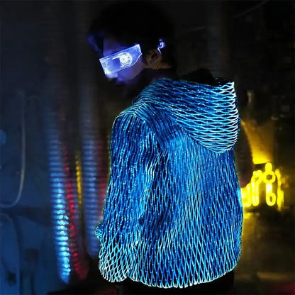 Luminous Wave Hooded Jacket