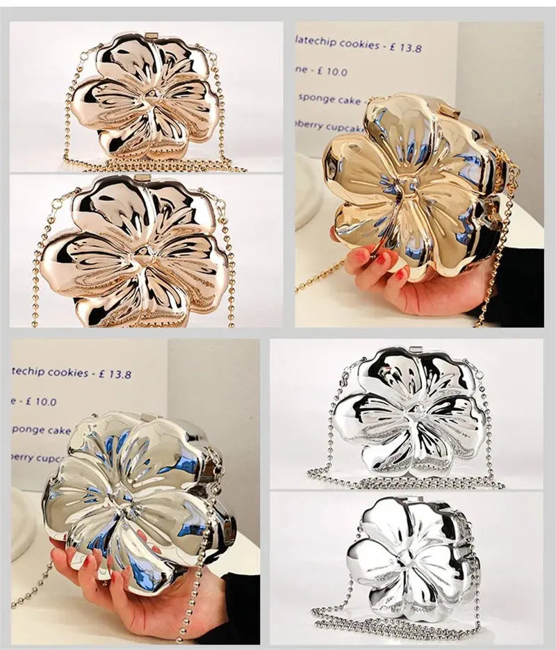 Metal Acrylic Flower Bag - Uniquely You Online