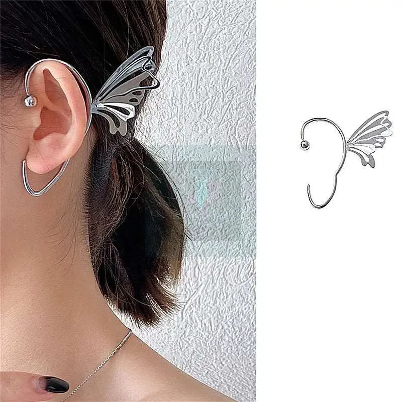 Metal Butterfly Ear Cuff and Clip - Uniquely You Online