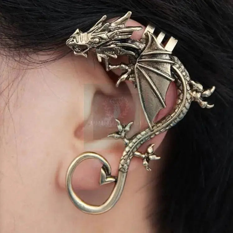 Metal Dragon Ear Cuff Clip - Uniquely You Online