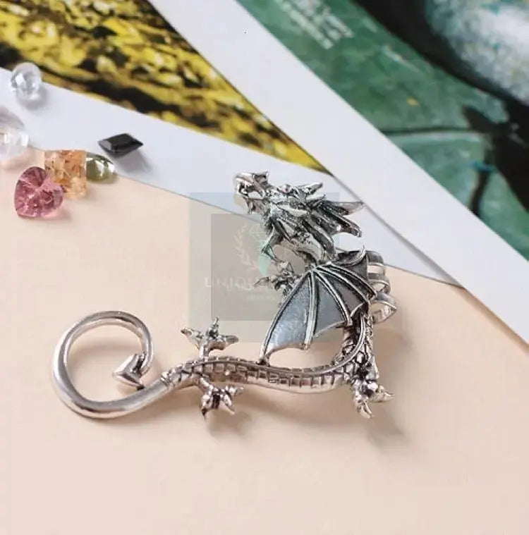 Metal Dragon Ear Cuff Clip - Uniquely You Online