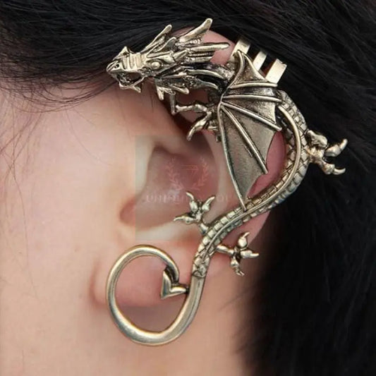 Metal Dragon Ear Cuff Clip - Uniquely You Online