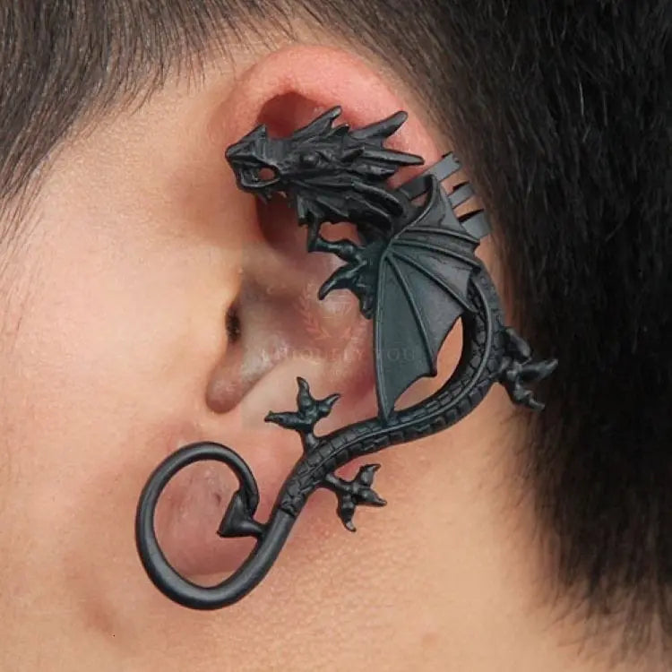 Metal Dragon Ear Cuff Clip - Uniquely You Online