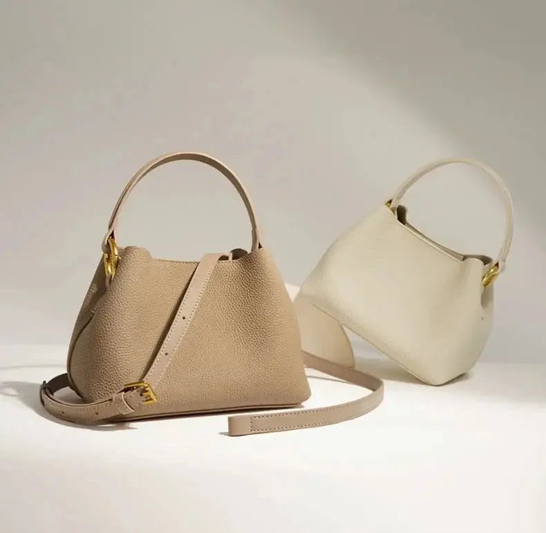 Mini Bucket Crossbody Leather Bag