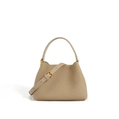 Mini Bucket Crossbody Leather Bag