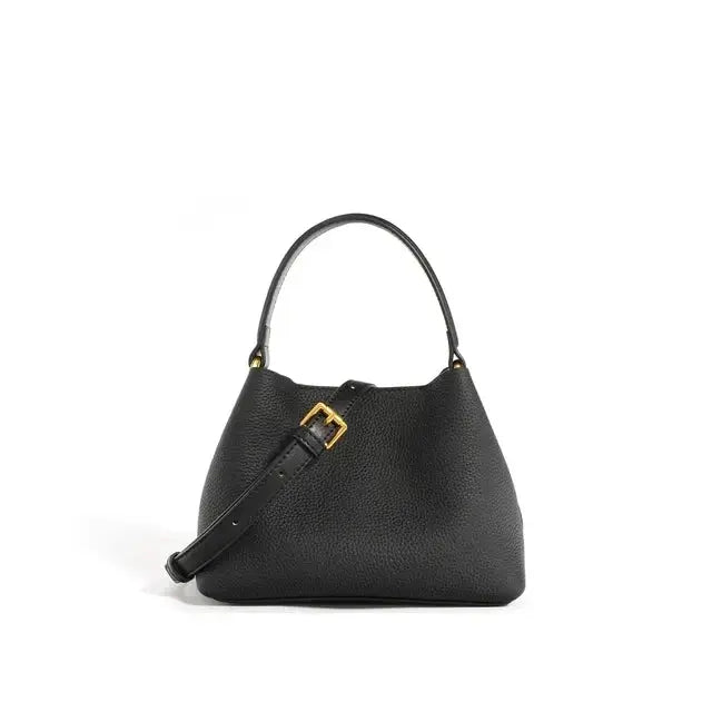 Mini Bucket Crossbody Leather Bag