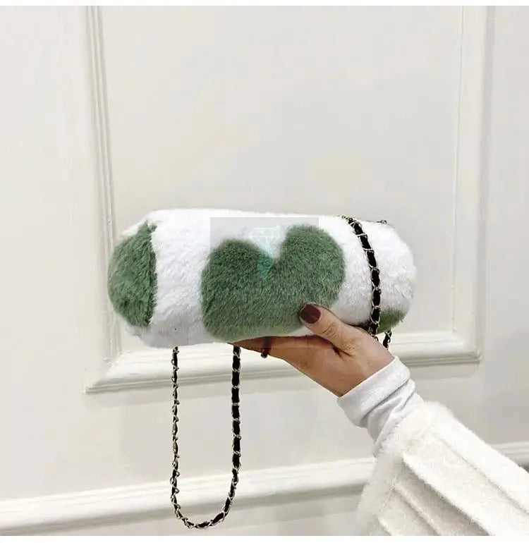 Mini Cylinder Faux Fur Bag - Uniquely You Online