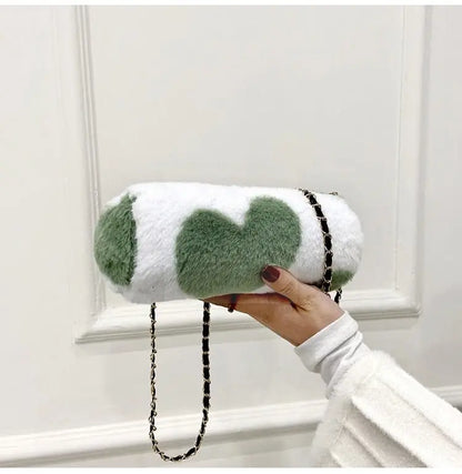 Mini Cylinder Faux Fur Bag - Uniquely You Online