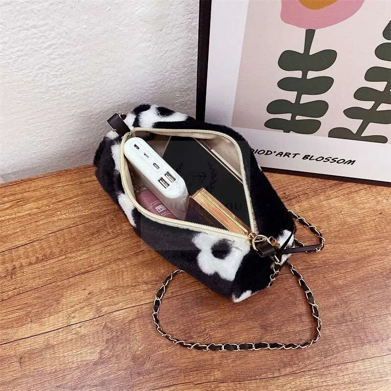 Mini Cylinder Faux Fur Bag - Uniquely You Online