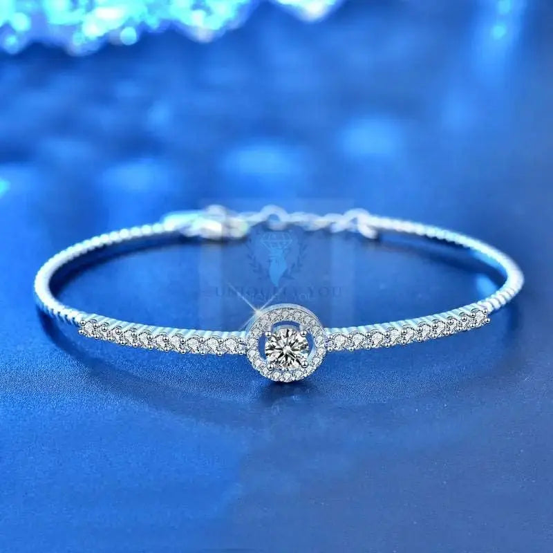 Moissanite Charm Tennis Bracelet - Uniquely You Online