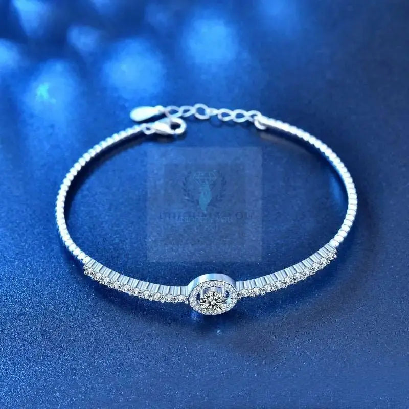 Moissanite Charm Tennis Bracelet - Uniquely You Online