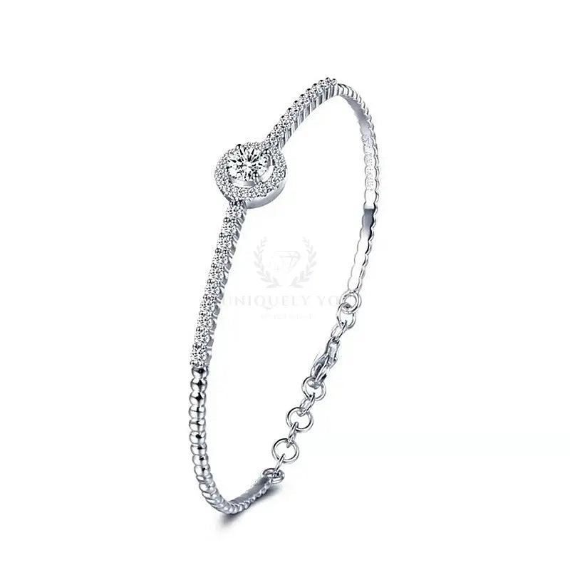 Moissanite Charm Tennis Bracelet