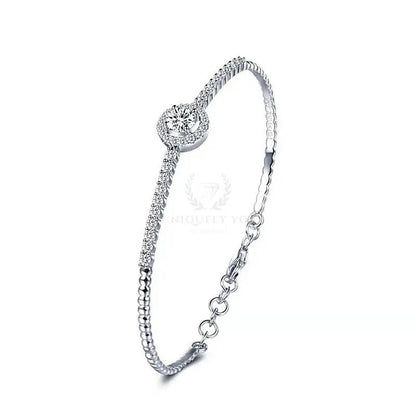 Moissanite Charm Tennis Bracelet