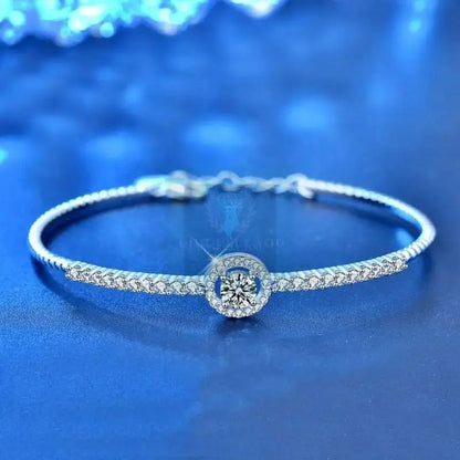 Moissanite Solitaire Tennis Bracelet - Uniquely You Online