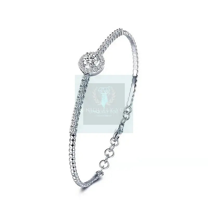 Moissanite Solitaire Tennis Bracelet - Uniquely You Online