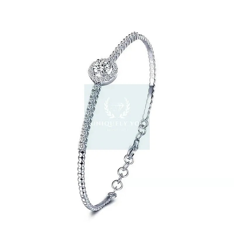 Moissanite Solitaire Tennis Bracelet - Uniquely You Online