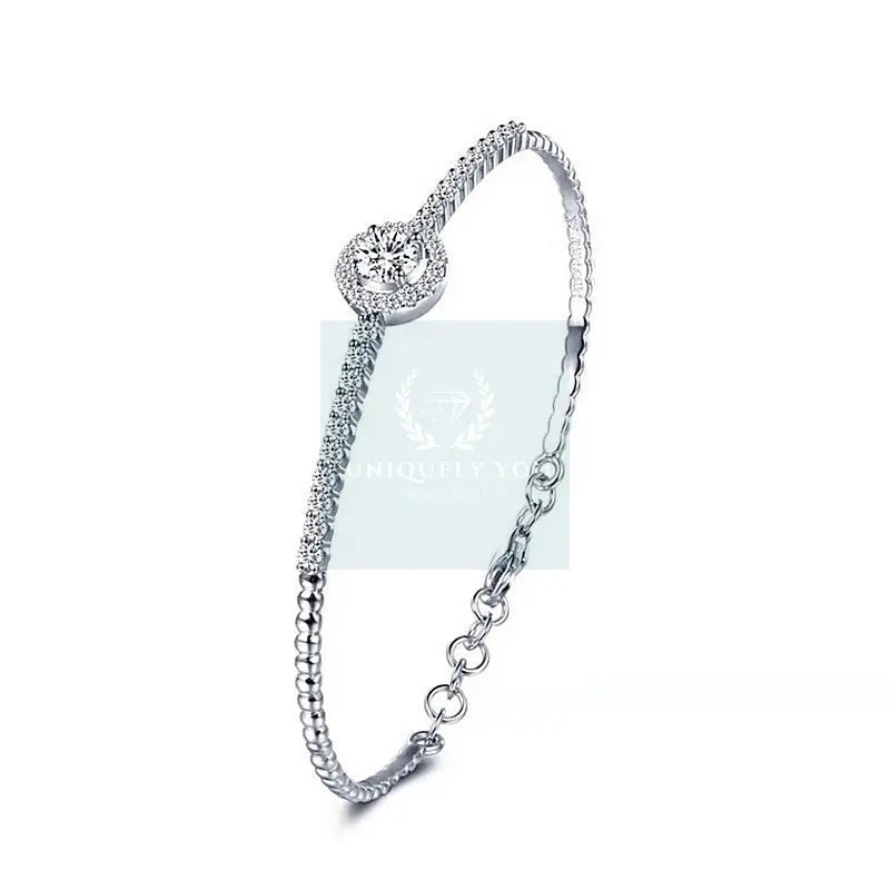 Moissanite Solitaire Tennis Bracelet - Uniquely You Online