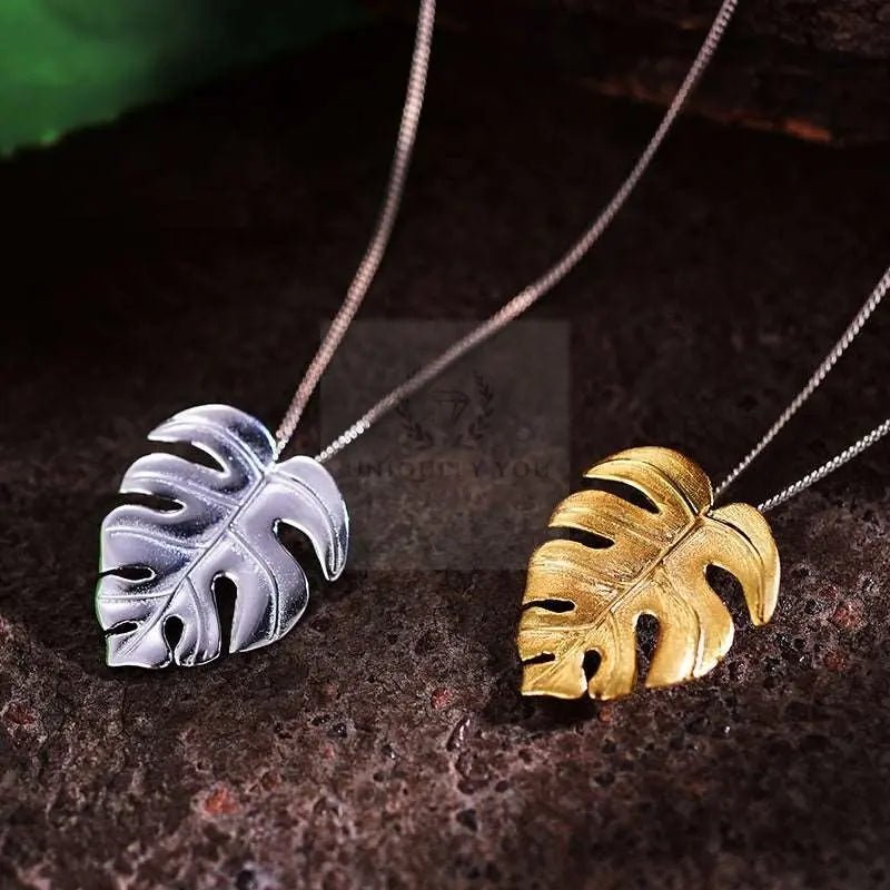 Monstera Leaf Pendant - Uniquely You Online