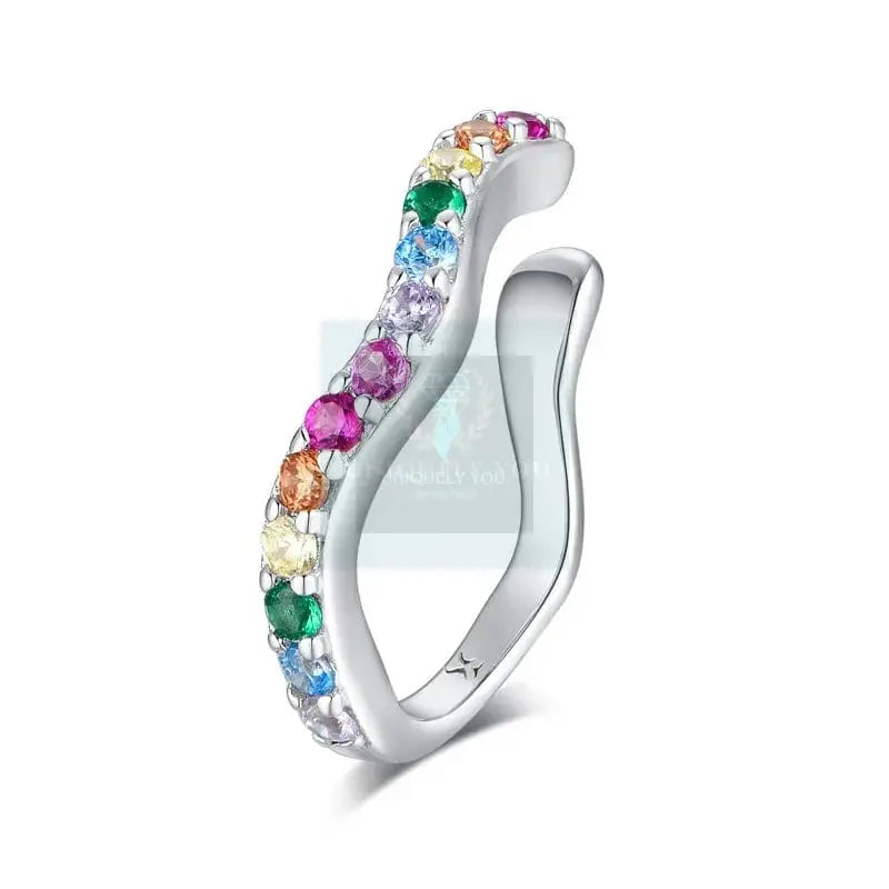 Mosaic Wave Ear Cuff - Uniquely You Online