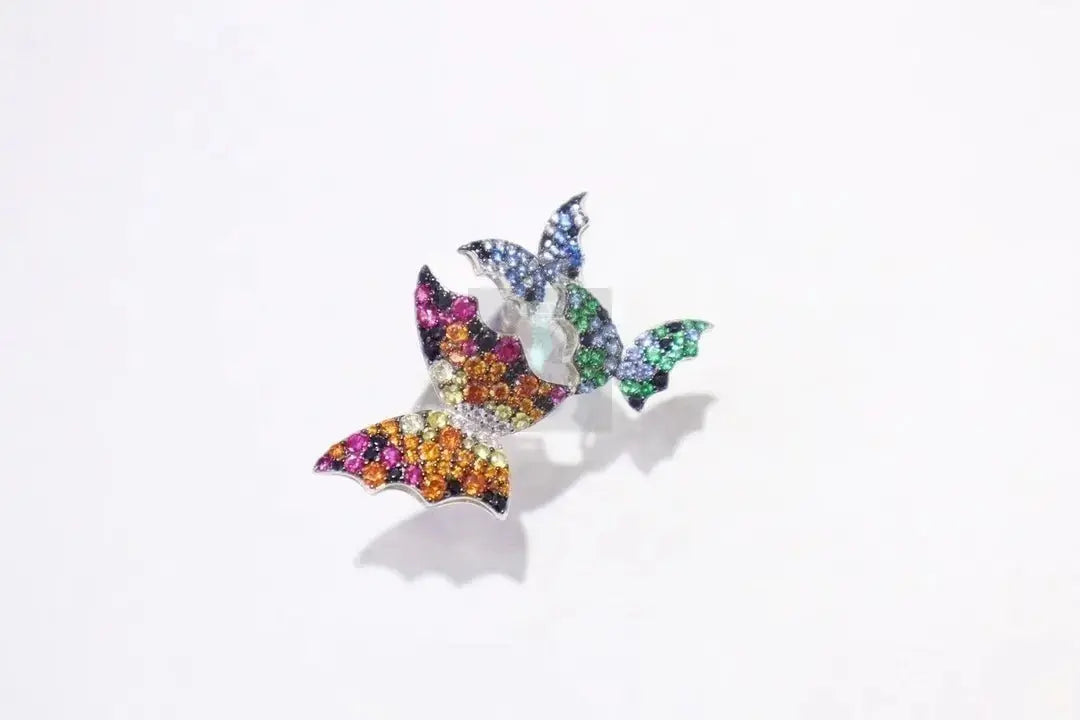 Multicolor Butterfly Moissanite Ring - Uniquely You Online