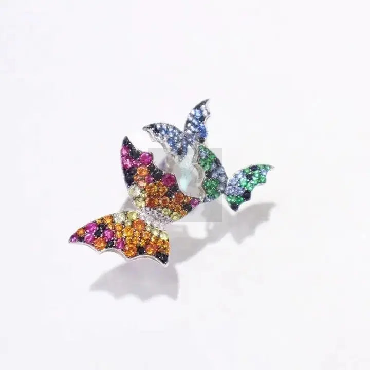 Multicolor Butterfly Moissanite Ring - Uniquely You Online