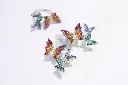 Multicolor Butterfly Moissanite Ring - Uniquely You Online