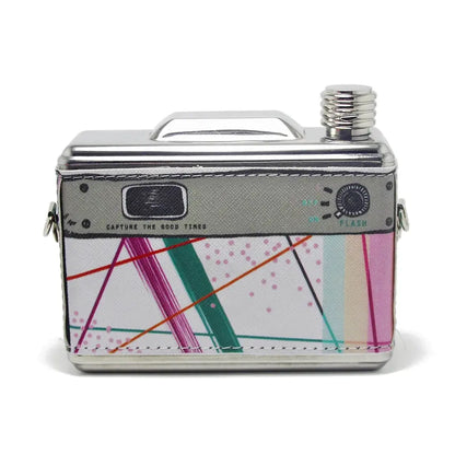 Multicolored Camera Hip Flask