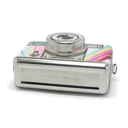 Multicolored Camera Hip Flask