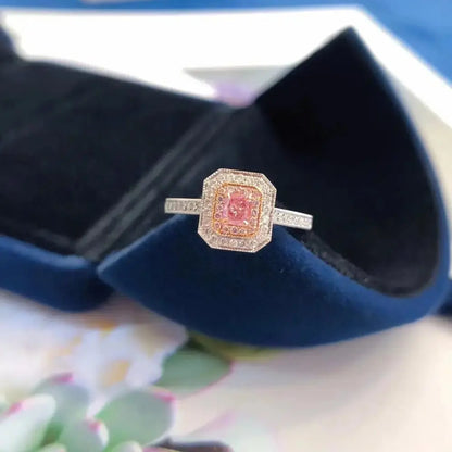 Natural Pink Diamond Ring