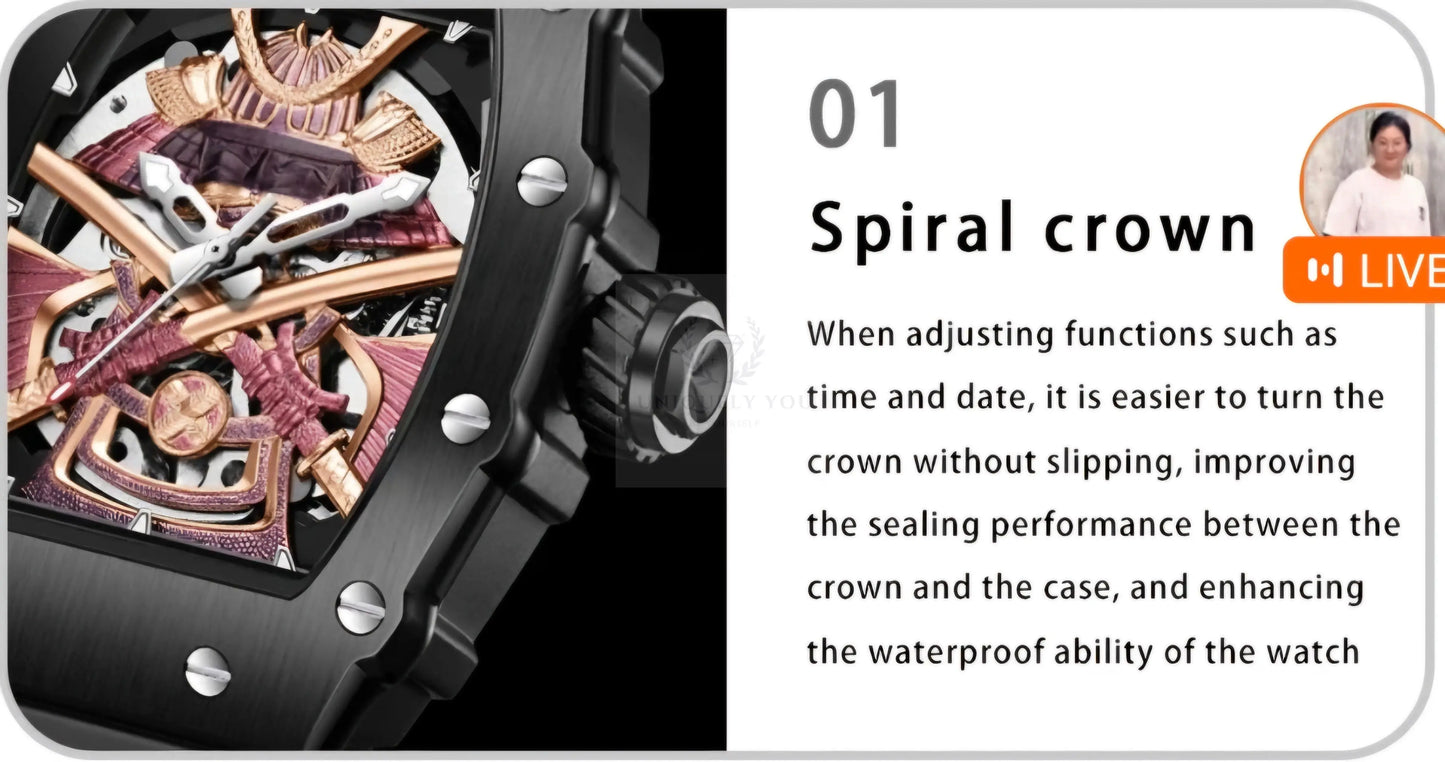 ONOLA 3865 Samurai Skeleton Watch  Uniquely You Online