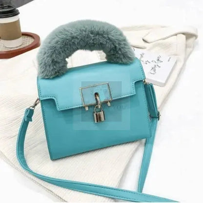 On-Lock Faux Fur Crossbody - Uniquely You Online