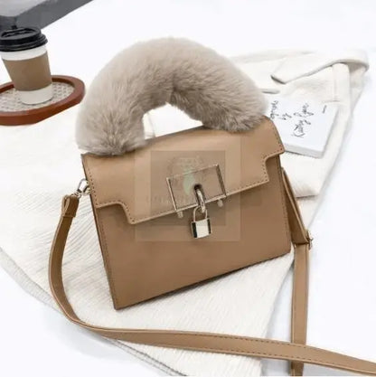 On-Lock Faux Fur Crossbody - Uniquely You Online