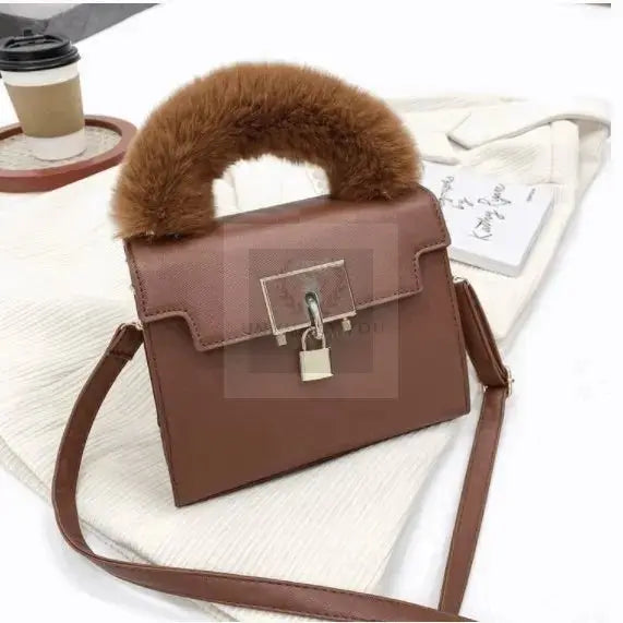 On-Lock Faux Fur Crossbody - Uniquely You Online