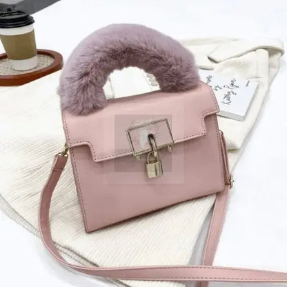 On-Lock Faux Fur Crossbody - Uniquely You Online