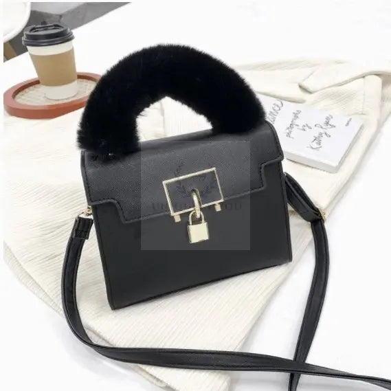 On-Lock Faux Fur Crossbody - Uniquely You Online