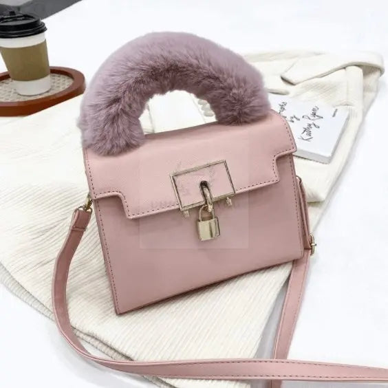 On-Lock Faux Fur Crossbody - Uniquely You Online