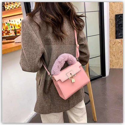 On-Lock Faux Fur Crossbody - Uniquely You Online