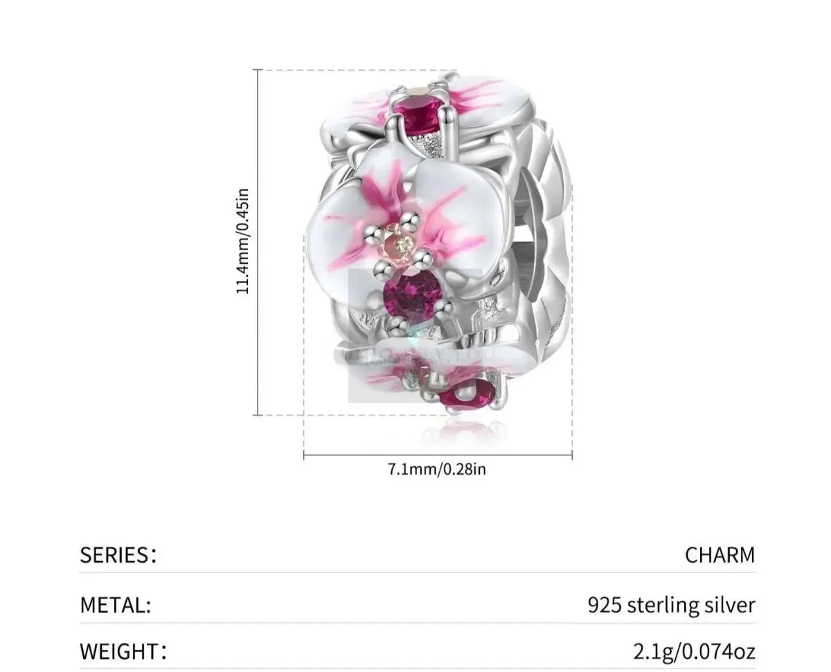 Orchid Pink Crystal Charm - Uniquely You Online